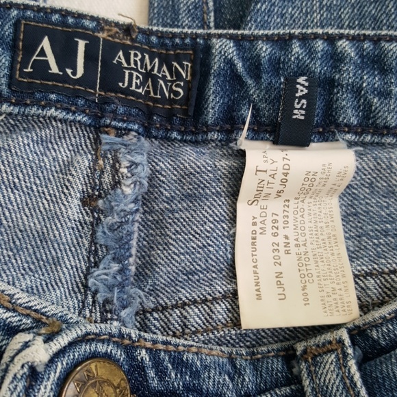 ARMANI JEAN MADE IN ITALY STONE WASHED JEAN - Picture 5 of 8